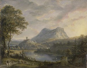 Landschaft mit einem See