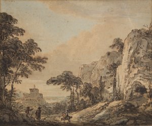 Landschaft mit Reiter von Paul Sandby