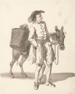 London Cries: Junge mit einem Esel von Paul Sandby