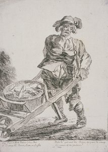 Innereienverkäufer, Rufe von London, 1760 von Paul Sandby