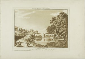 Overton-Brücke/Über den Fluss Dee, an der Grenze von Denbigh und Flintshire