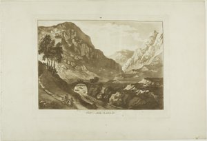 Pont-Aber-Glassin, Platte sieben aus Zwölf Ansichten in Wales von Paul Sandby