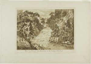 Rhaidr-y Wennel bei Llanrwst im Land Denbigh von Paul Sandby