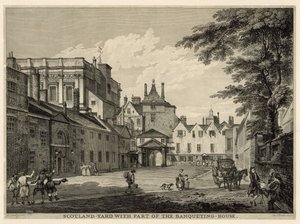 Scotland Yard mit einem Teil des Bankettsaals von Paul Sandby