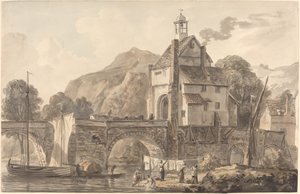 Die Brücke bei Bridgnorth in Shropshire von Paul Sandby