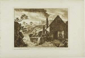 Die Eisenhütte zwischen Dolgelli und Barmouth in Merioneth Shire von Paul Sandby