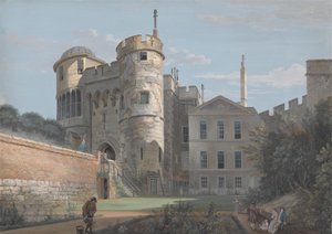 Das Normannentor und das Haus des stellvertretenden Gouverneurs von Paul Sandby