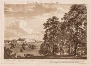 Ansichten von Warwick Castle: Warwick Castle vom Lodge Hill