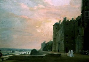 Schloss Windsor: Nordterrasse von Paul Sandby
