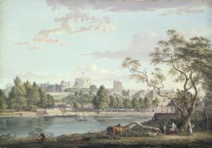 Schloss Windsor, von der anderen Seite der Themse