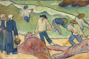 Kleine Landschaft mit Tang-Fischern von Paul Sérusier