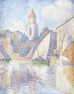 Glockenturm in Saint Tropez, 1896 von Paul Signac
