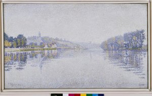 Flussufer. Die Seine bei Herblay von Paul Signac