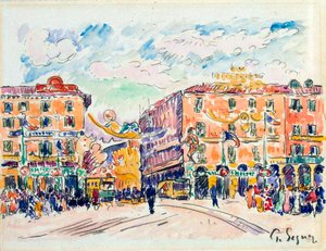 Stadtplatz, ca. 1925 von Paul Signac