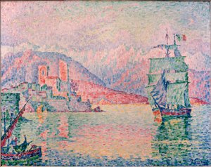 Hafen von Antibes im Abendlicht