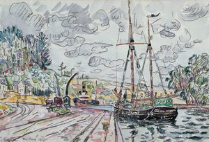 Landschaft bei Pontrieux, 1927 von Paul Signac