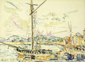 Der Hafen von Saint-Tropez von Paul Signac