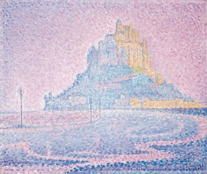 Mont Saint-Michel, Nebel und Sonne, 1897 von Paul Signac