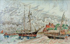 Marine a Loquivy von Paul Signac
