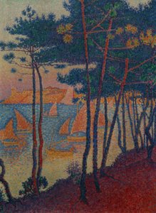 Segel und Pinien von Paul Signac