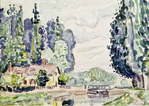 Die blauen Pappeln, 1903 von Paul Signac