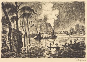 Die Seine bei Hochwasser im Jahr 1910 von Paul Signac