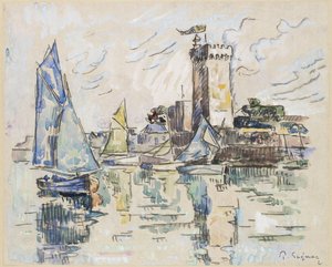 Blick auf den Hafen von Les Sables-d