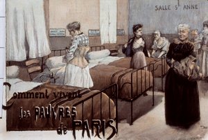 Die Armen von Paris, frühes 20. Jahrhundert (Zeichnung) von Paul Thiriat
