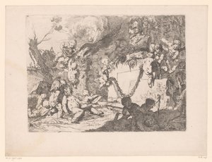 Putti bei einem Heiligtum der Minerva
