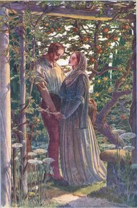 Schöne Begegnung der seltensten Zuneigungen, Illustration aus Der Sturm, 1908 von Paul Vincent Woodroffe
