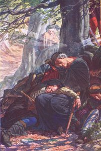 Während du hier schnarchend liegst, Illustration aus Der Sturm, 1908