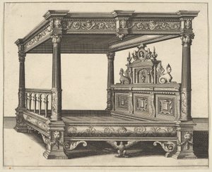 Himmelbett aus Verscheyden Schrynwerck, 1658