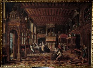 Flämisches Interieur von Paul Vredeman de Vries