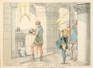 Illustration aus dem Buch „Joan of Arc“ von Theodore Cahu, illustriert von Paul De Semant (1855-1915): Jeanne d