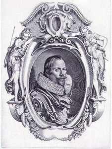 Selbstporträt, gestochen von Simon de Passe (1595-1647) 1622 von Paul van (after) Somer