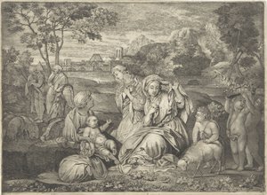 Moses im Binsenkörbchen von Paul van Somer (II)