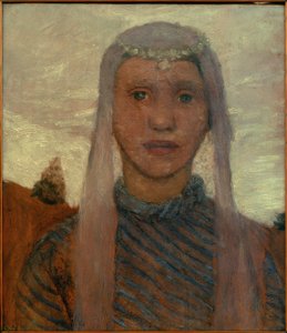 Mädchen mit Schleier von Paula Modersohn Becker