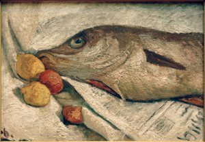 Stillleben mit Schellfisch von Paula Modersohn Becker