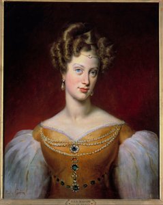 Porträt von Marie Caroline, Prinzessin von Bourbon - Sizilien und Herzogin von Berry (1798-1870) von Paulin Jean Baptiste Guerin