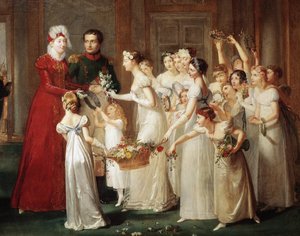 Die Ankunft von Marie-Louise und Napoleon I. Bonaparte in Compiègne am 28.03.1810 von Pauline Auzou