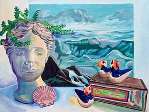 Ekletisches Ozean Stillleben von Pauline Wegman | Key and Sea Creative