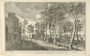 Ansicht des Südwest-Binnensingels (Zuidwal) in Den Haag
