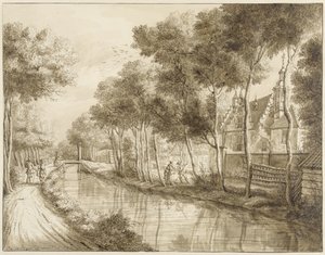 Das Haus von Jhr. Quarles bei Voorburg von Paulus Constantijn la Fargue