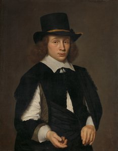 Porträt von Dirck Hendrick Meulenaer (1620-nach 1649 ?) von Paulus Hennekyn