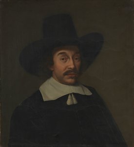 Porträt eines Mannes, möglicherweise Jan de Hooghe (1608-1682) von Paulus Hennekyn