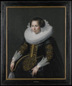 Porträt von Catharina van Voorst von Paulus Moreelse