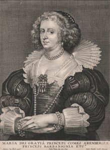 Maria dei Gratia Princeps, Comes Arenbergiæ, Princeps Barbansonia etca.