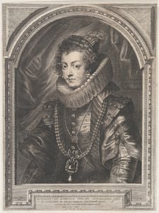 Porträt von Elisabeth von Bourbon, Königin von Spanien, 1632 von Paulus Pontius