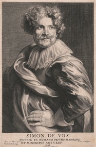 Simon de Vos, Maler von großen und kleinen menschlichen Figuren, Antwerpen von Paulus Pontius