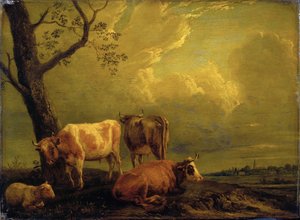 Rinder und Schafe von Paulus Potter